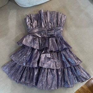 ASOS Purple Strapless Dress!